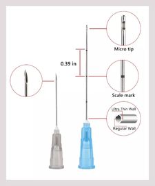 Cannula van de rimpelinjectie 18G 70mm Doordringende Naalden voor Hyaluronic Zure Vuller