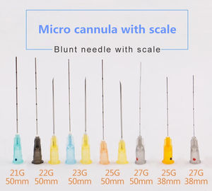 Botte Uiteinde Micro- 18G 21G 23G 25G 27G Cannula Doordringende Naalden