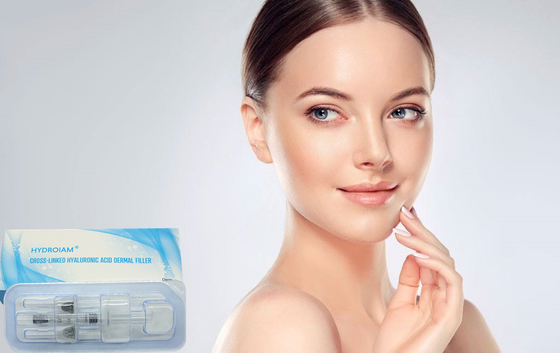 Het gelkruis verbond Hyaluronic Zure Injecteerbare Vullerslippen met elkaar